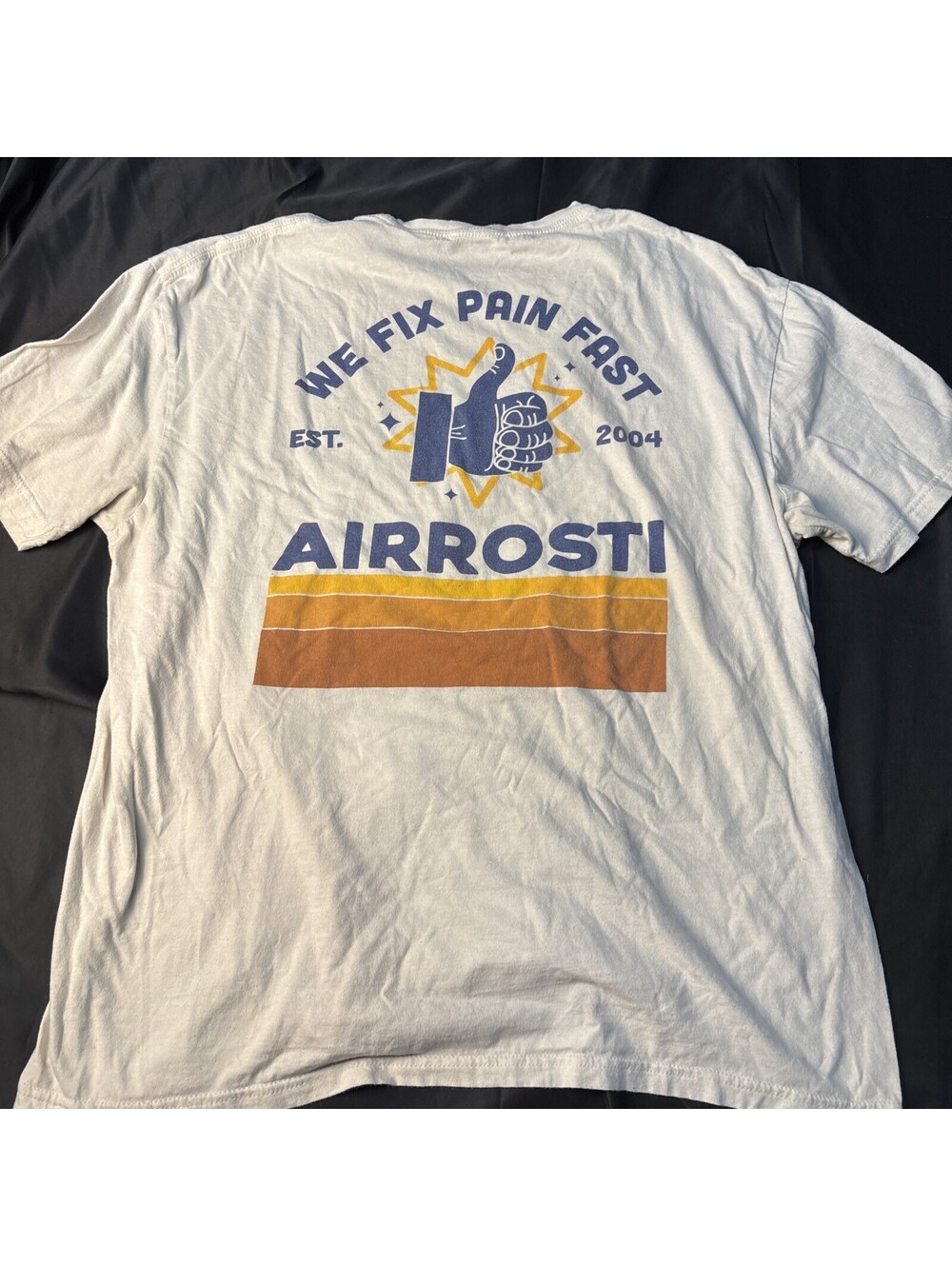 Rusty Vintage T-Shirt We Fix Paint Fast Retro Slogan
